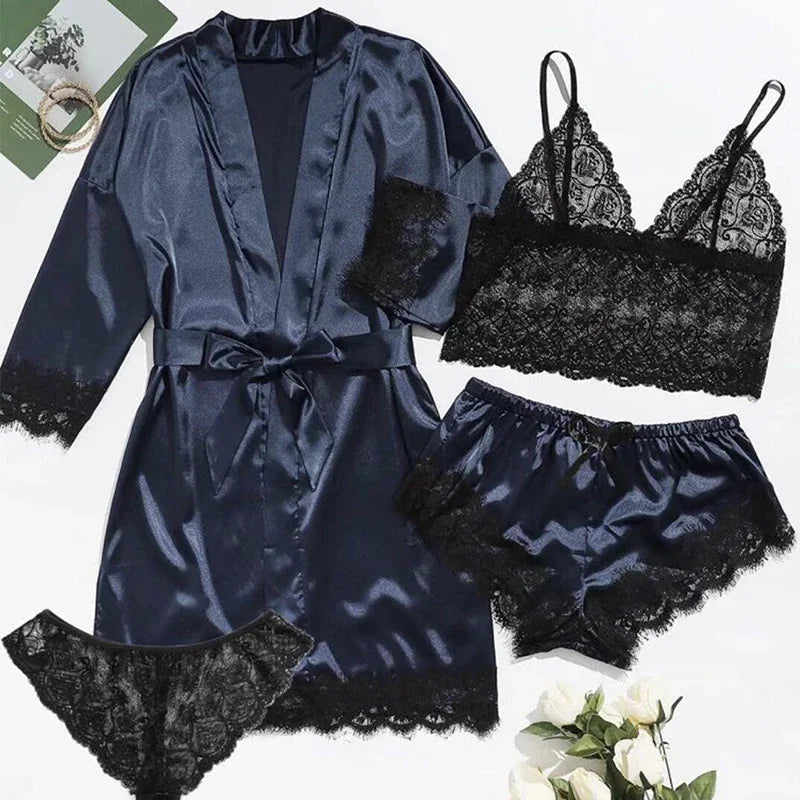 Sexy Four Piece Lingerie Set