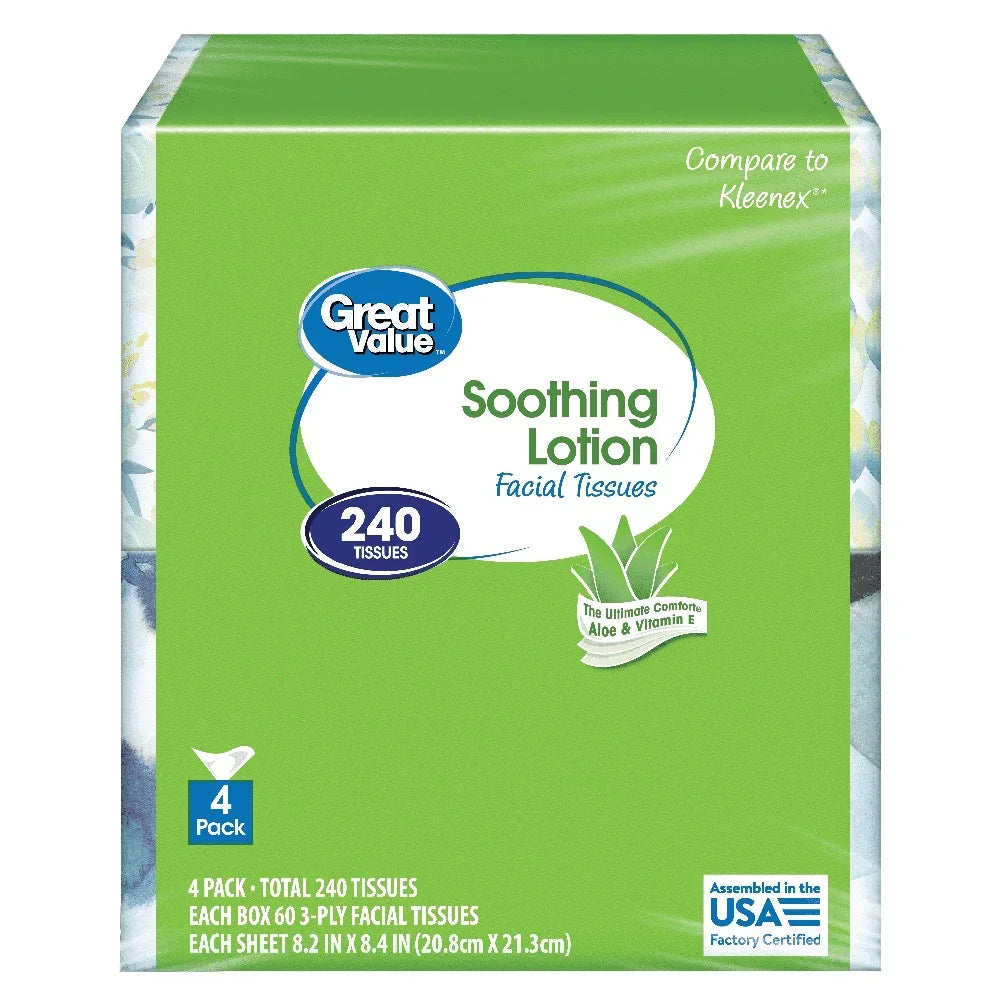 Soothing Lotion Facial Tissues