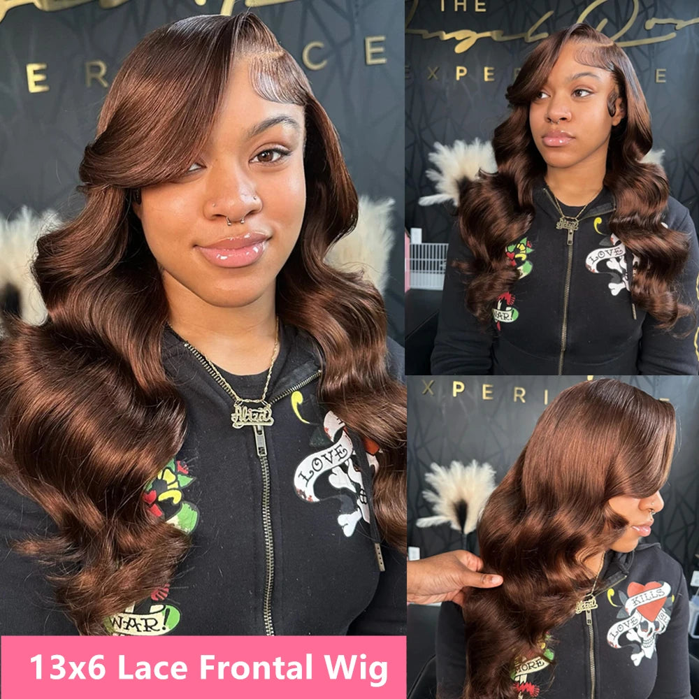 Body Wave Chocolate Brown Lace Front Wig
