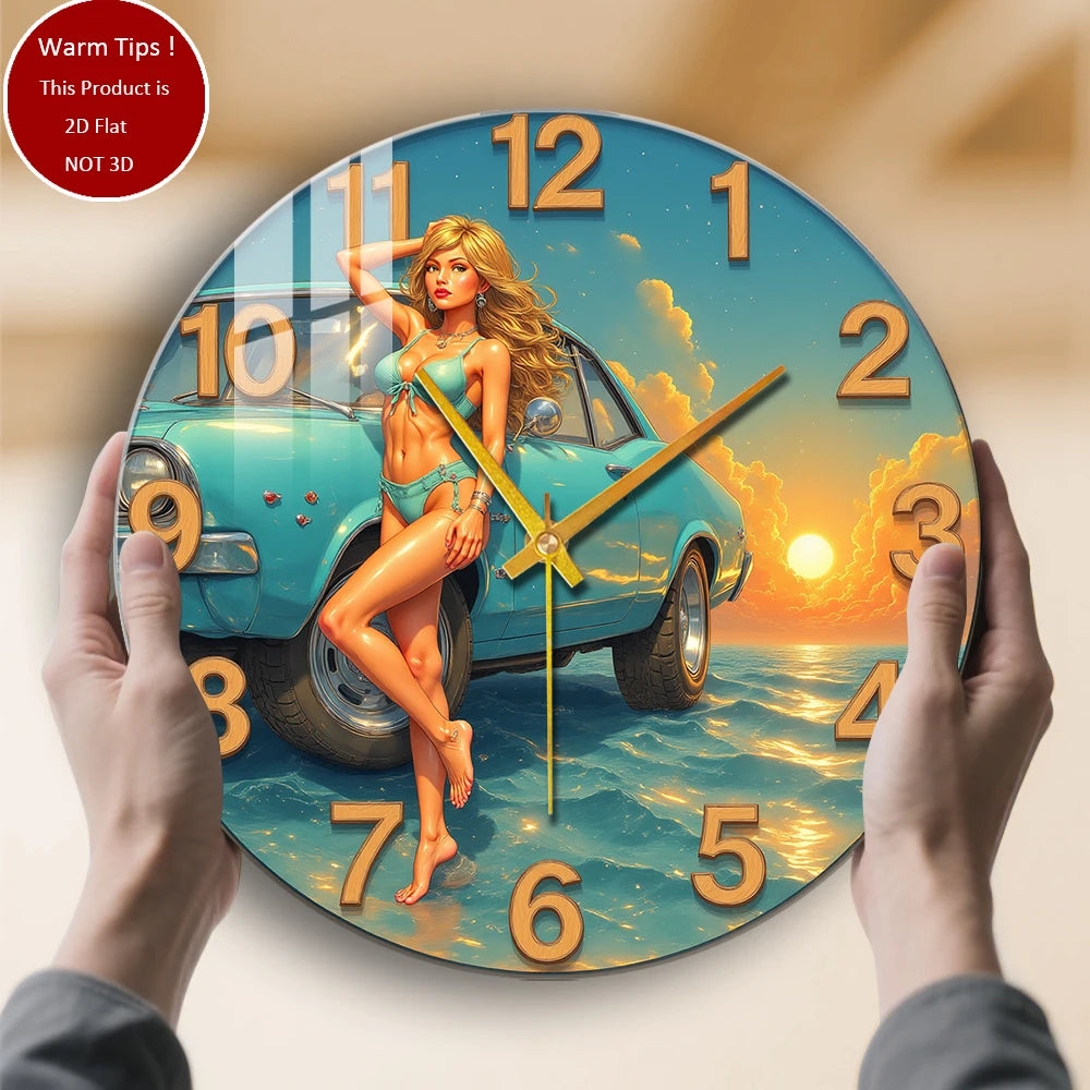 Tempered Glass Wall Clock