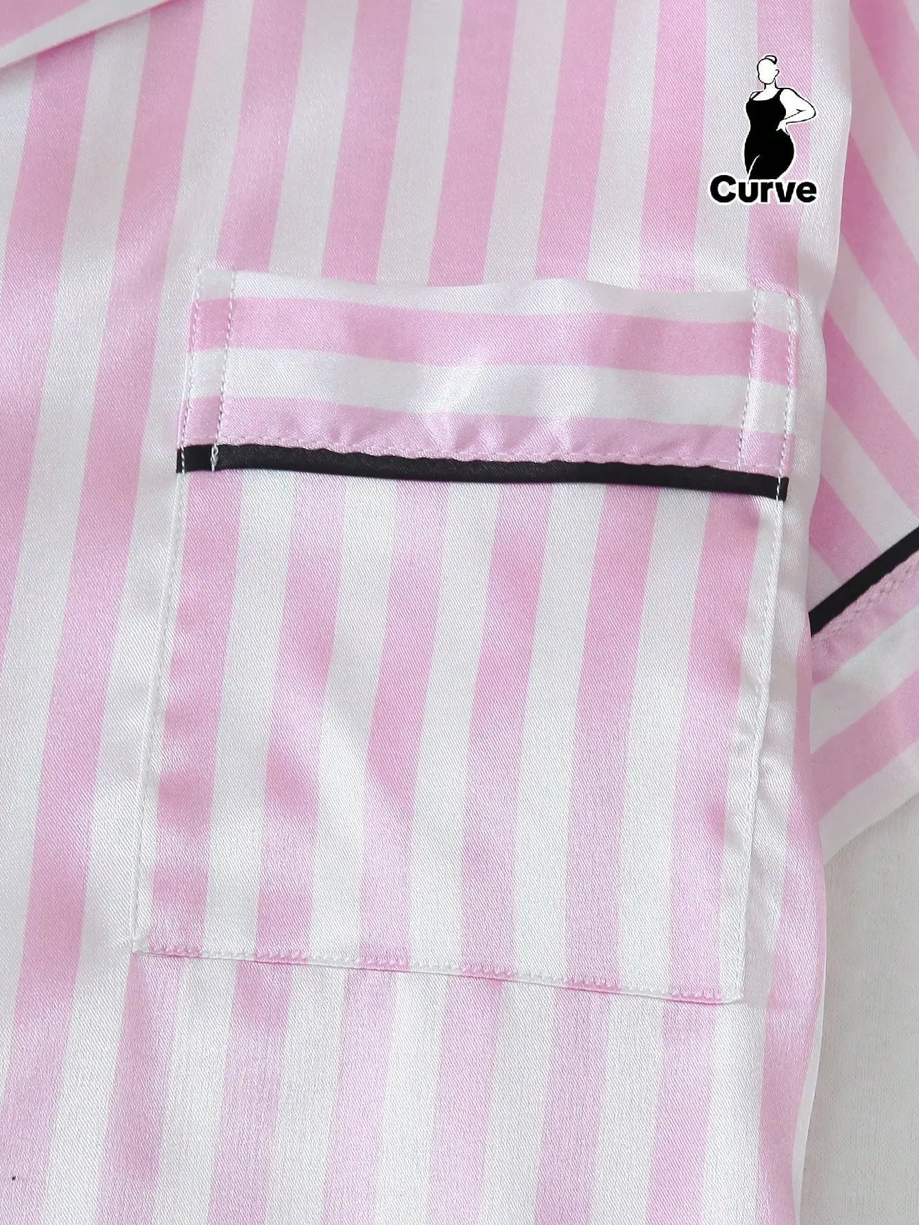 Striped Satin Pajama Set