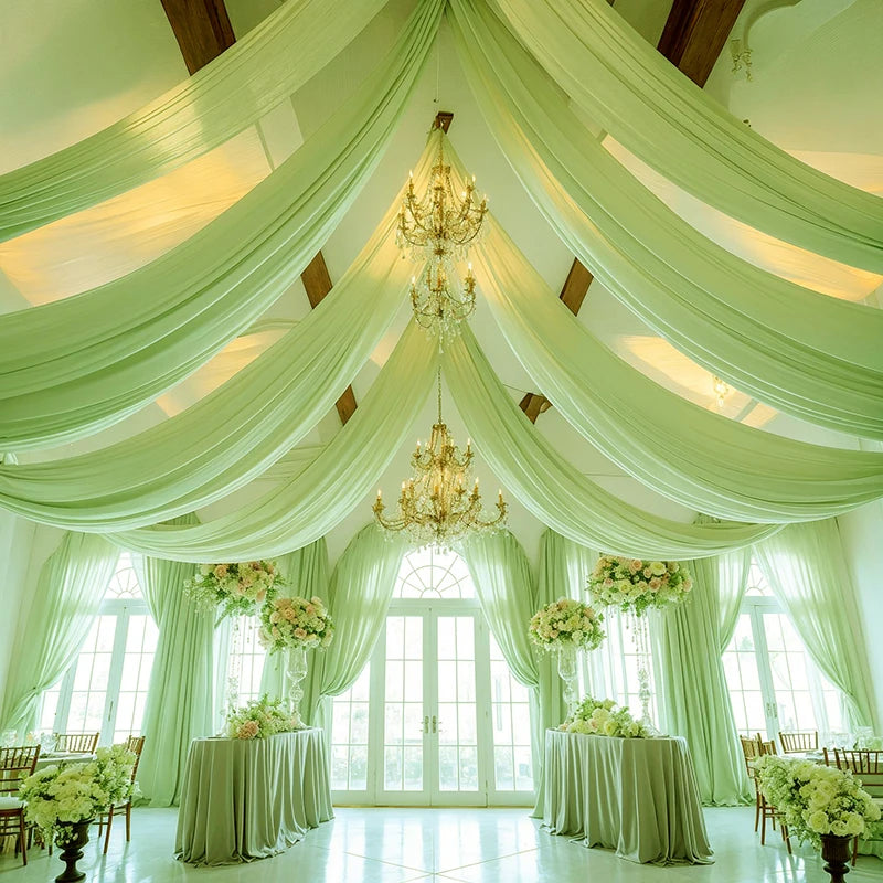 Wedding Chiffon Ceiling Drapes