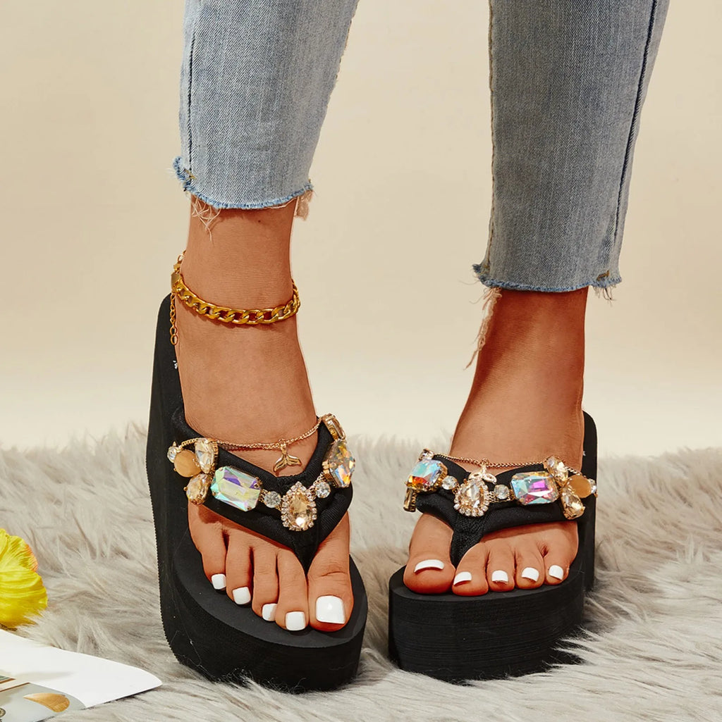 Decorative Platform Flip Flops