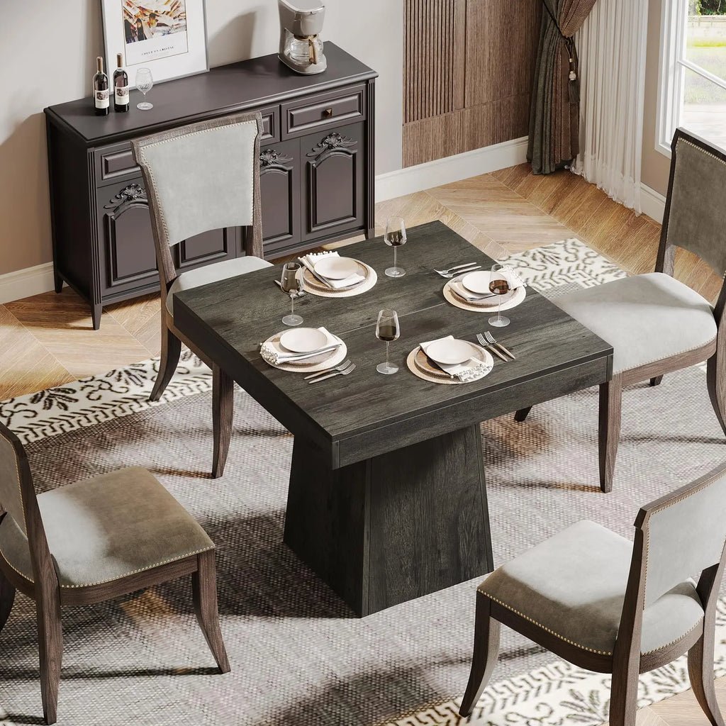 Square Dining Table for 4, 31.5-Inch