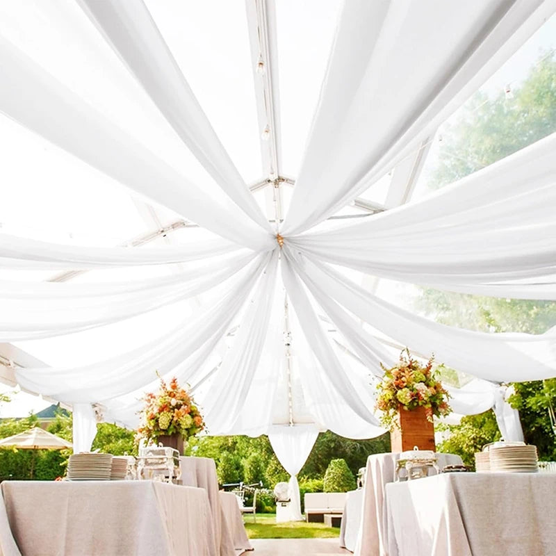 Wedding Chiffon Ceiling Drapes