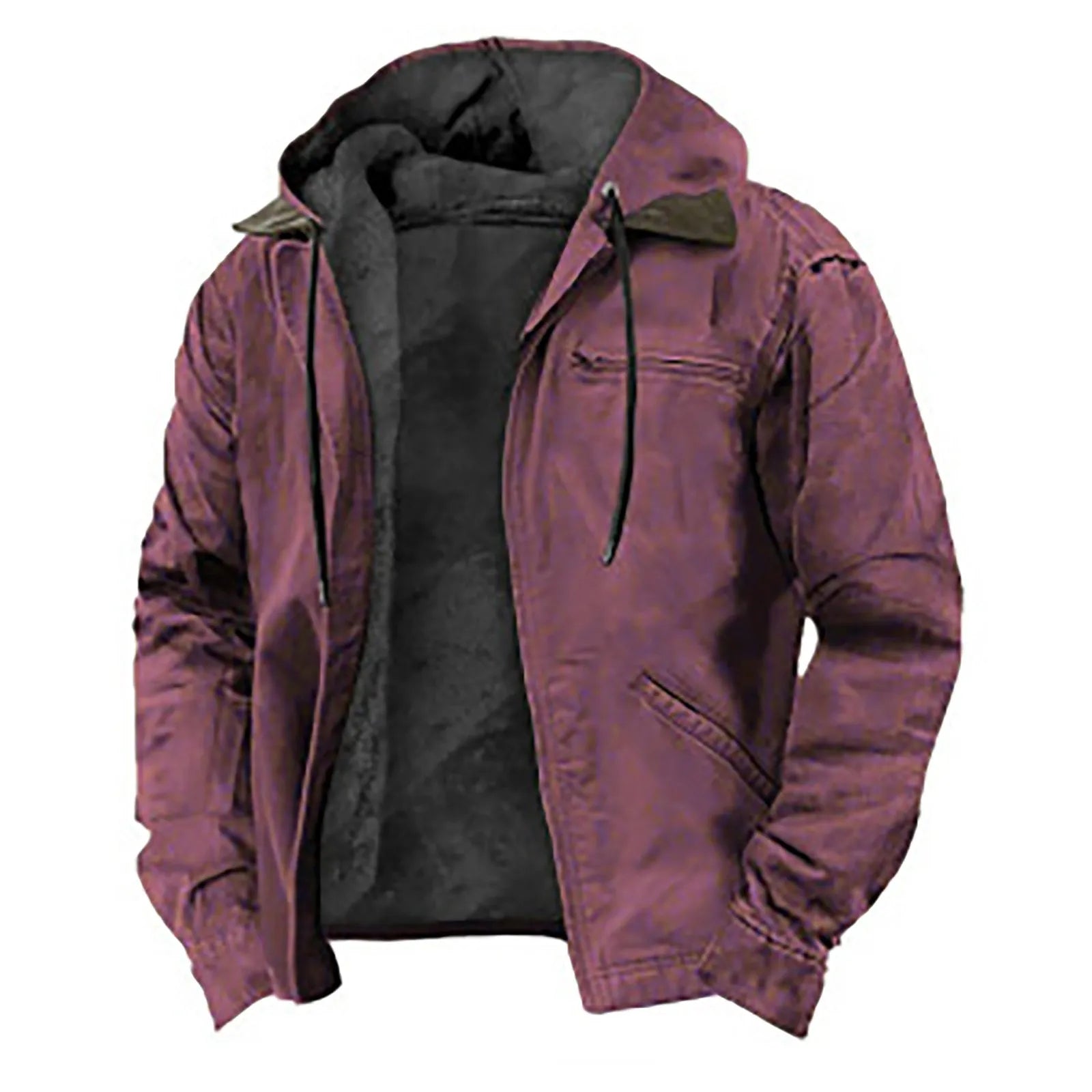 Vintage Oversize Hooded Jacket