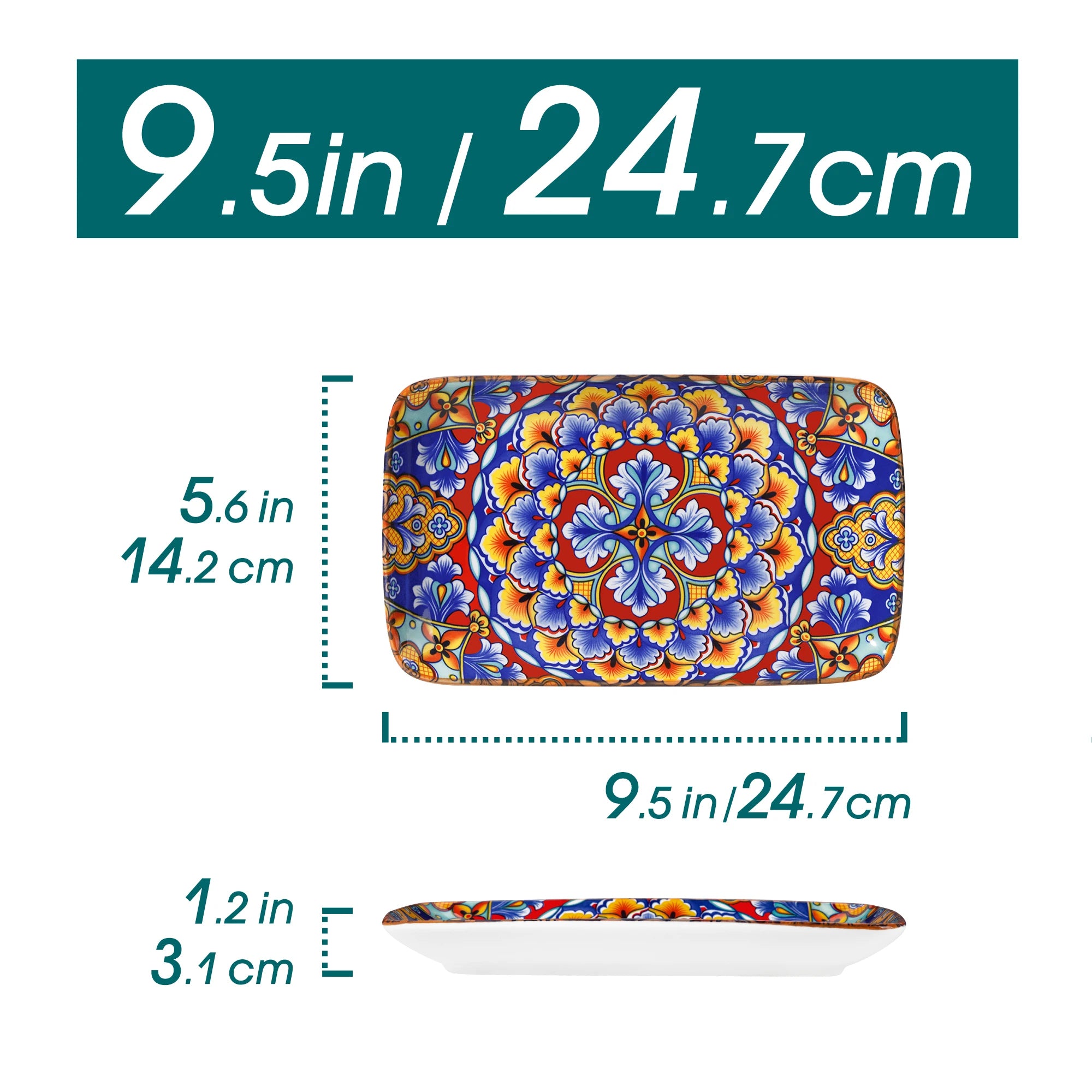 6/12 -  Bohemian Style 8 inch Serving Trays
