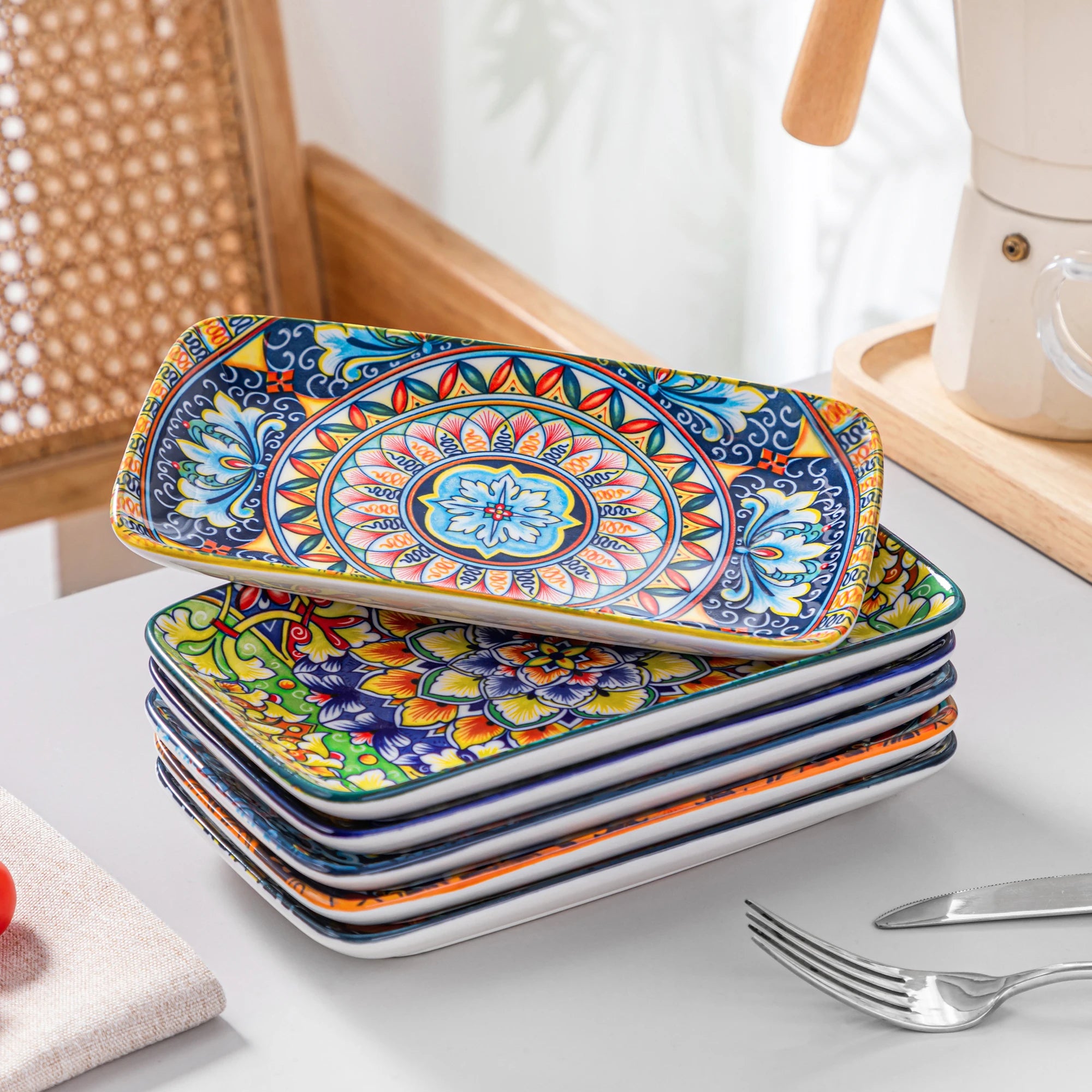 6/12 -  Bohemian Style 8 inch Serving Trays