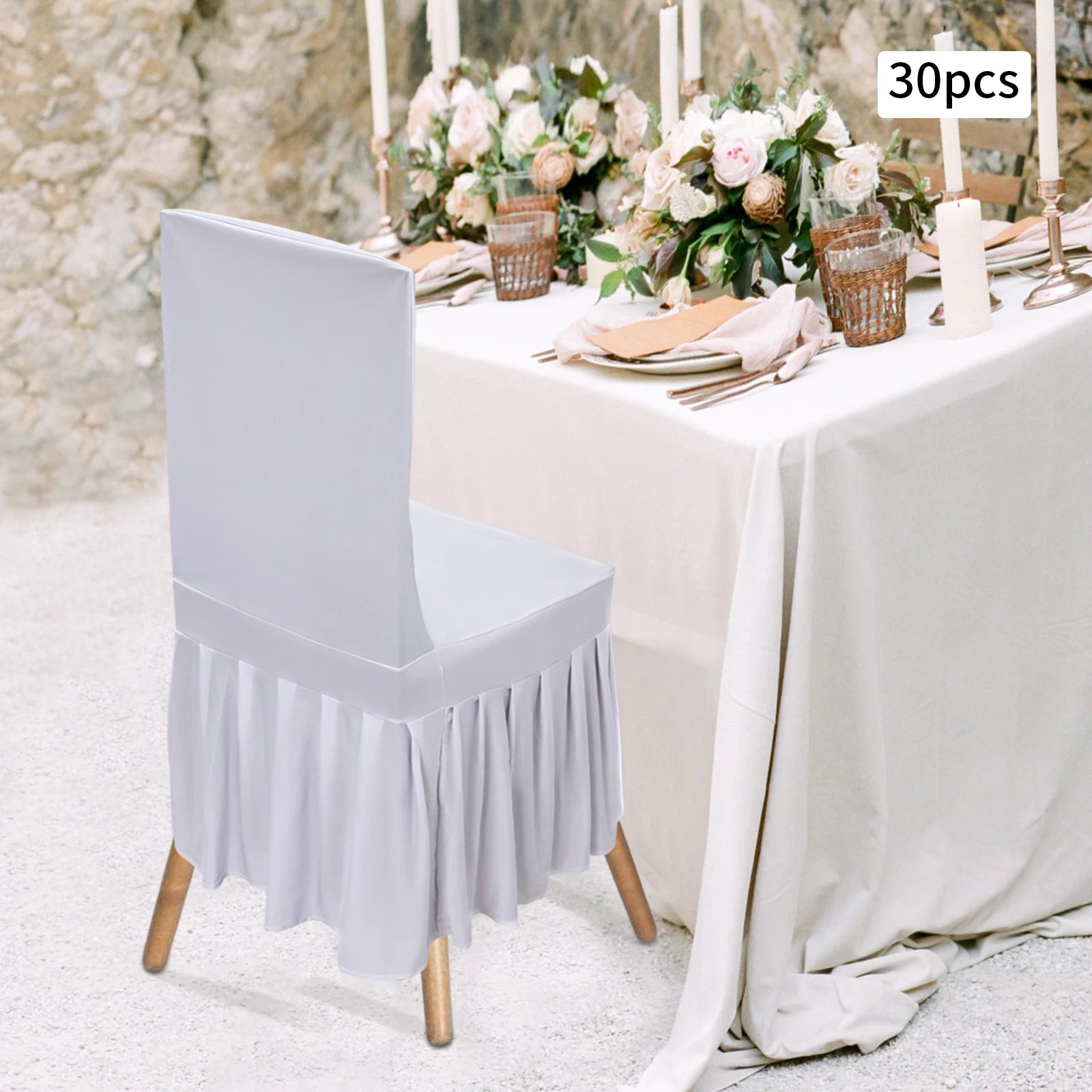 Wedding Pleated Chair Covers