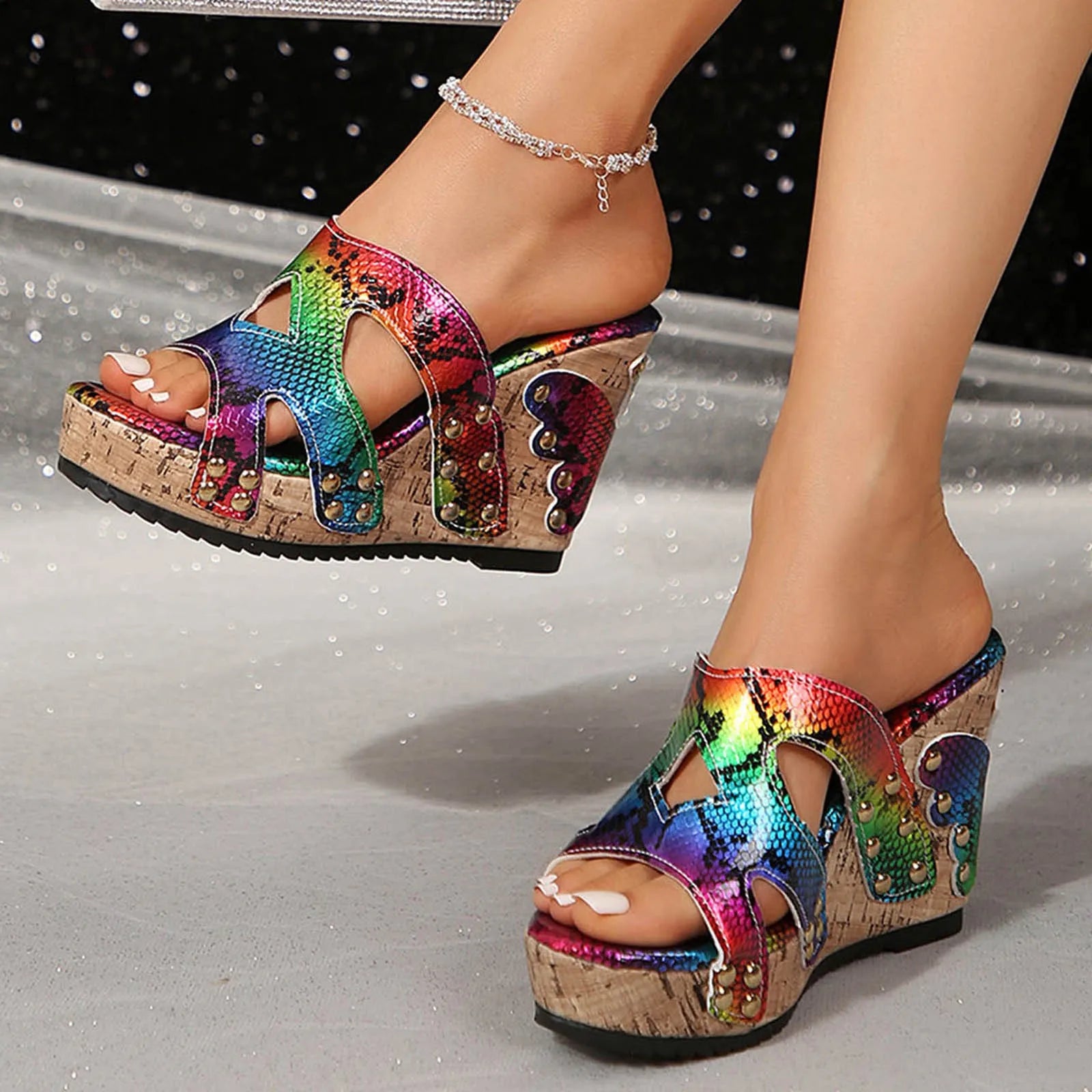 Retro Dress Wedges