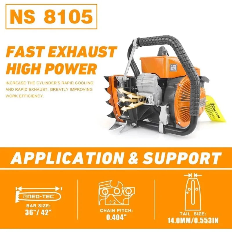 36 Inch Gas Chain Saw W/ Guide Bar