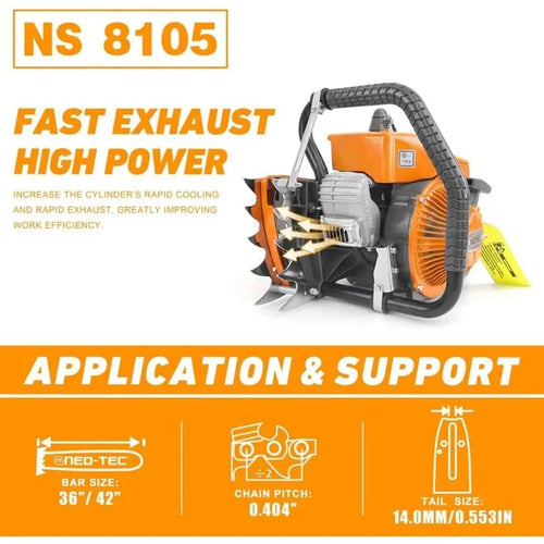 36 Inch Gas Chain Saw W/ Guide Bar