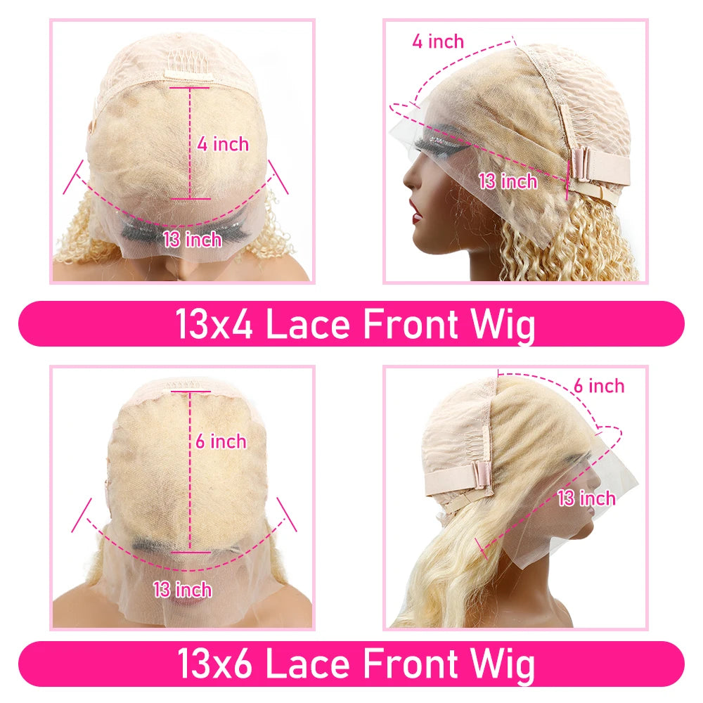613 Honey Blonde 13x6 HD Lace Frontal Wigs