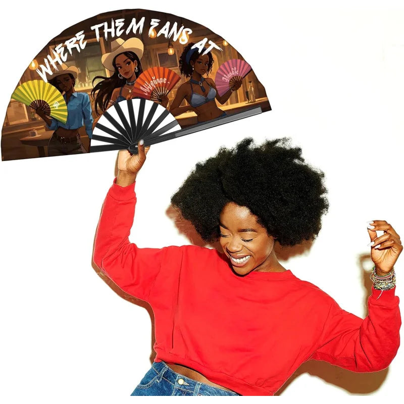 Large Festival Hand Folding Fans