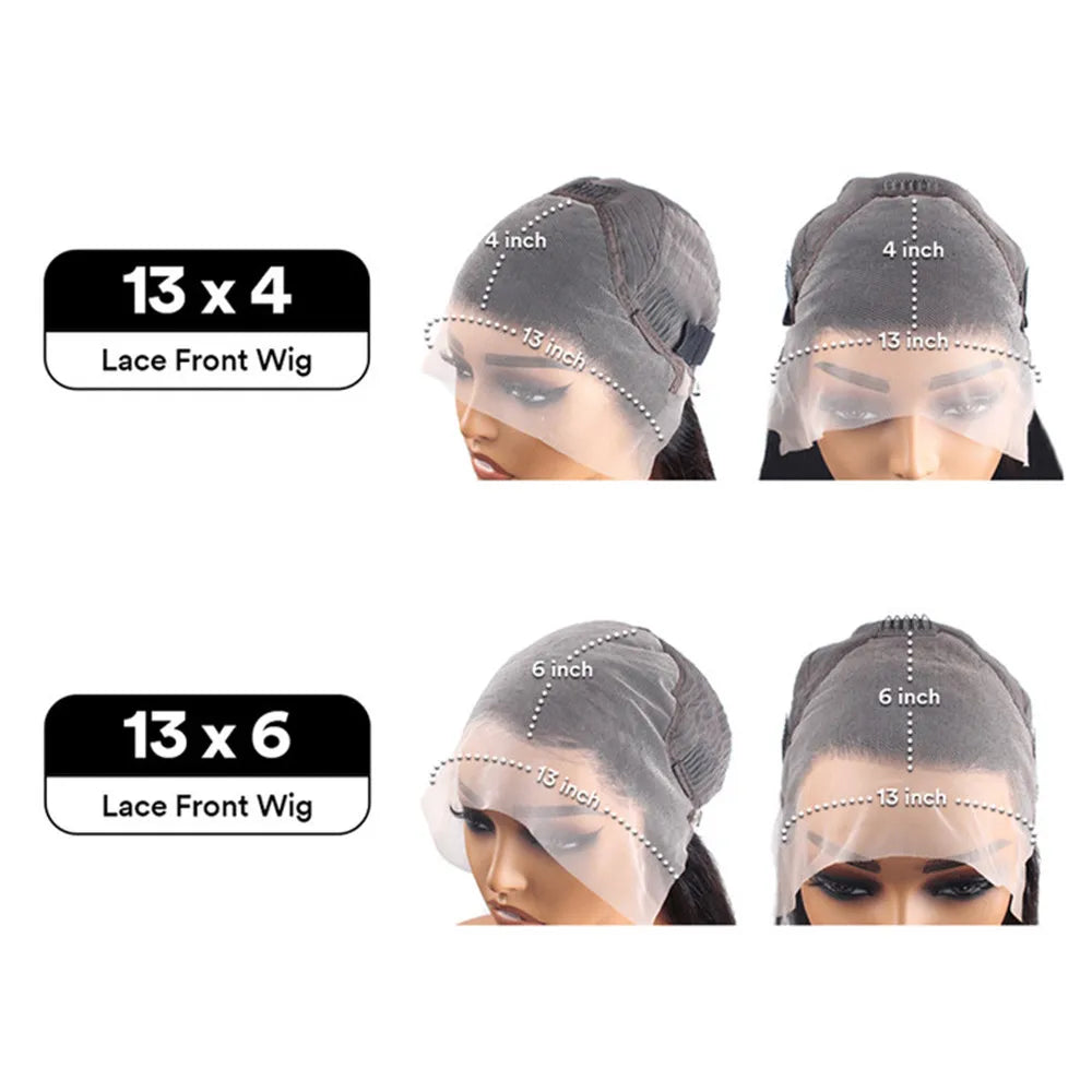 Curly Highlight Wig Lace Front Deep Wave 13x6