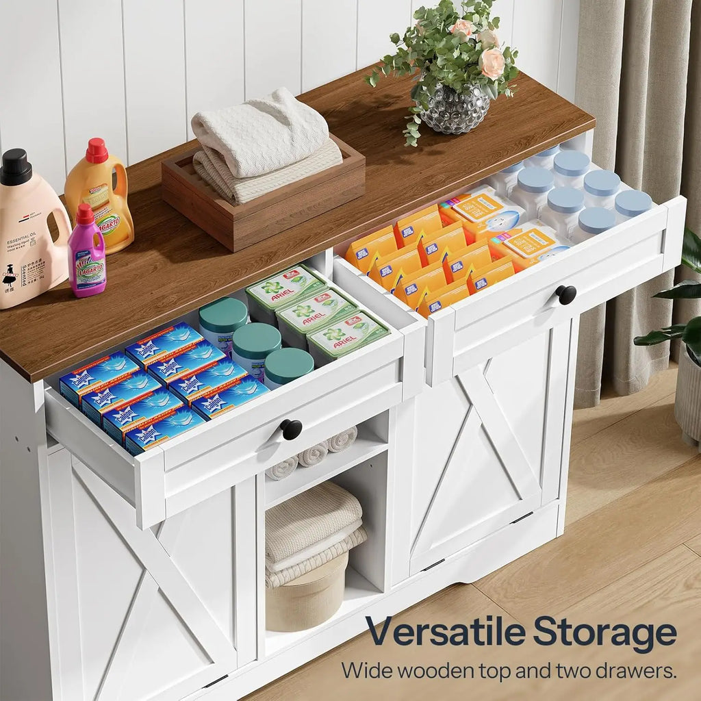 Double Tilt Out Laundry Hamper Cabinet