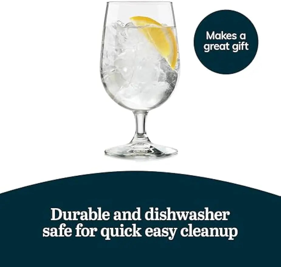 Clear Stemmed  16 oz Water Goblet Set of 6