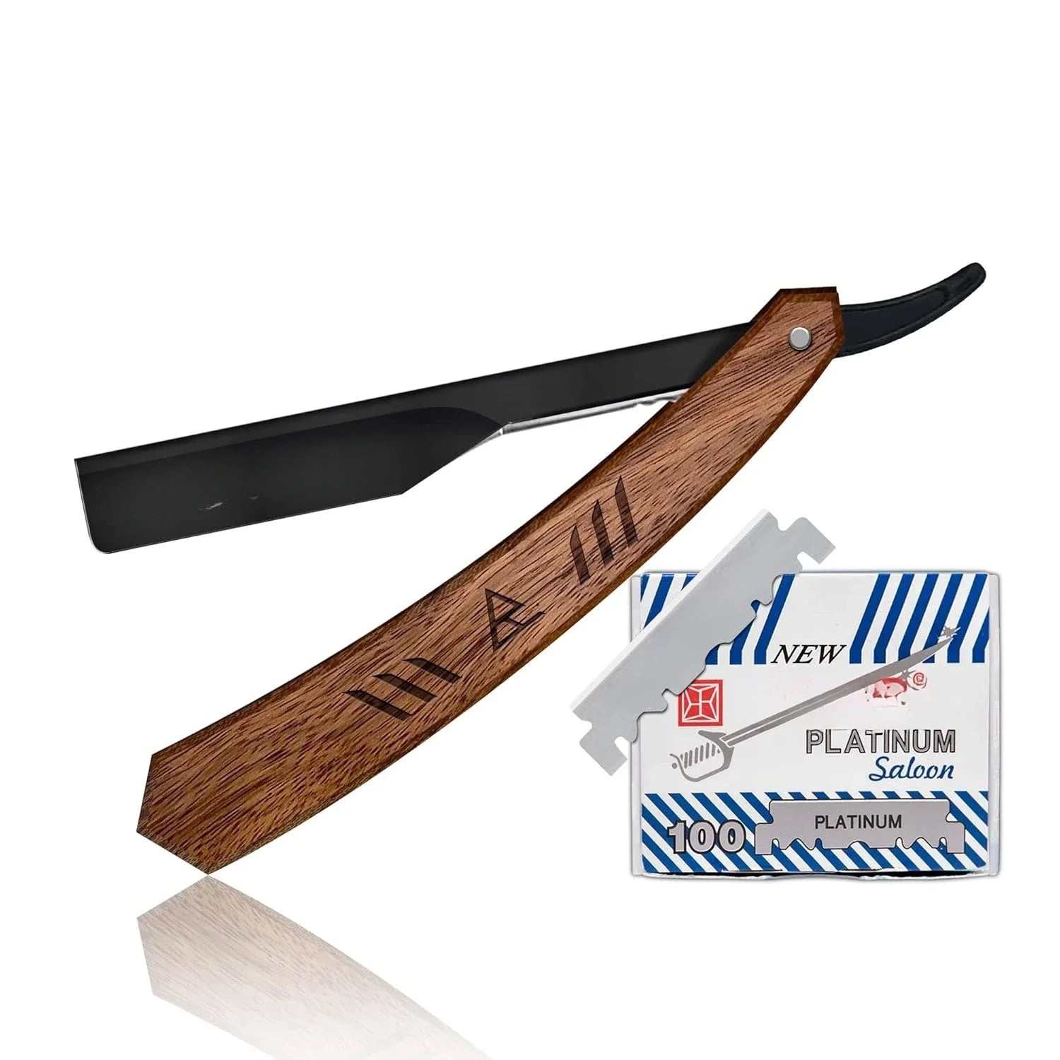 Professional Barber Razor w  /100 Single Edge Blades