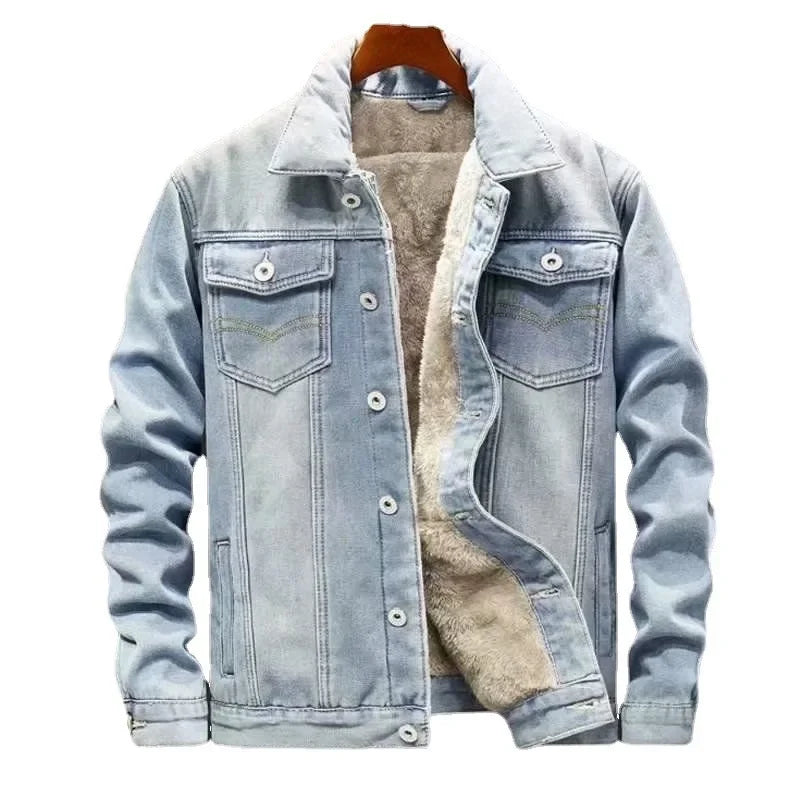 Fleece-Lined Denim Jacket