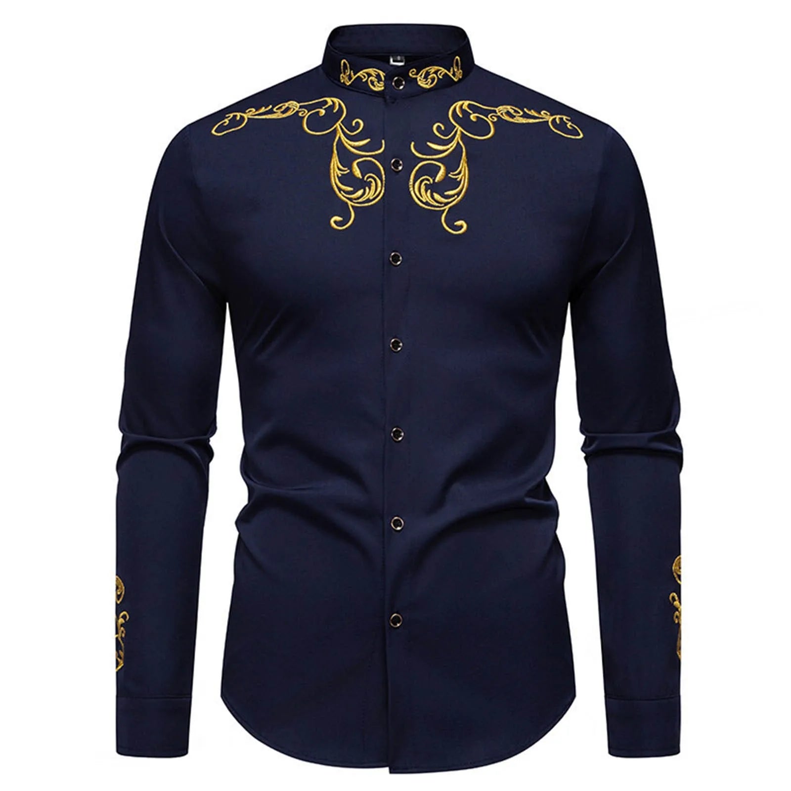 Men's Shirt Vintage Long Sleeve