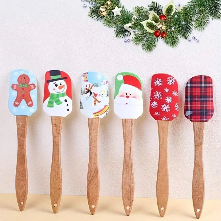 Holiday Festive Silicone Spatulas