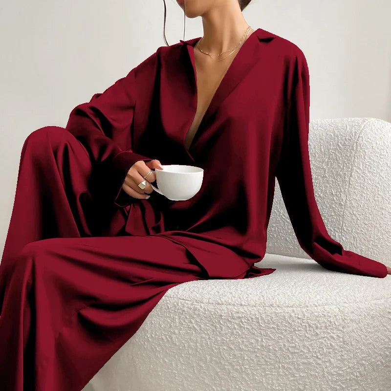 Casual Autumn Pajamas  Set