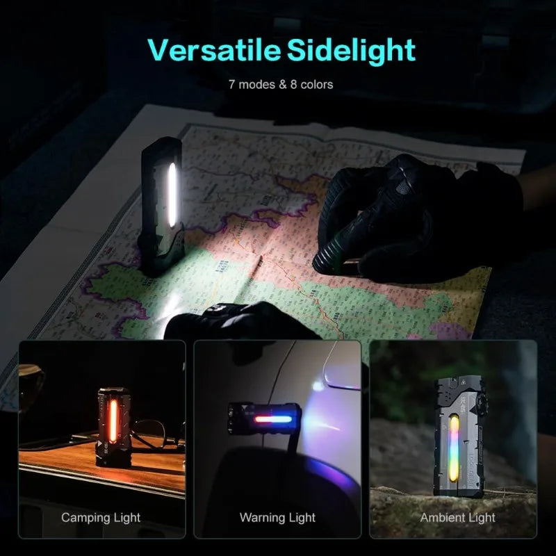 Sidelight Flashlight Combines Floodlight And Spotlight
