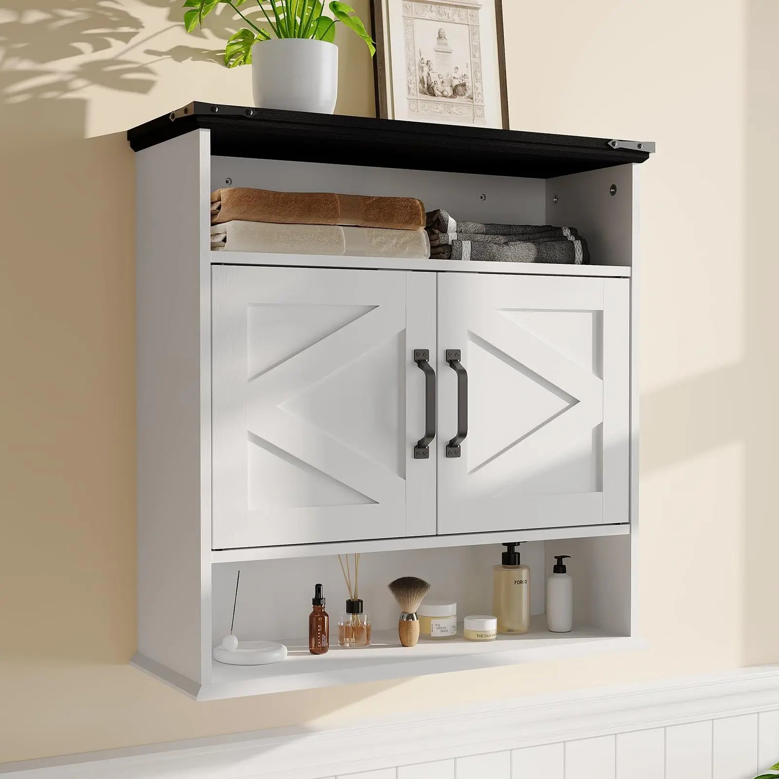 Wall Mounted Farmhouse Medicine Cabine