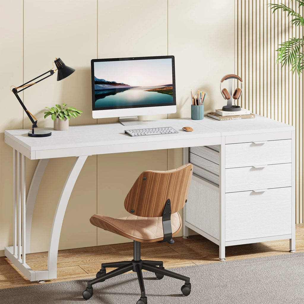 Three Drawer Computer Desk