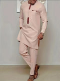Men's Casual Long-Sleeved Two-Piece Set