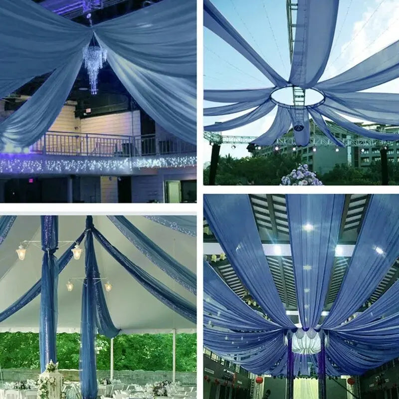 Wedding Chiffon Ceiling Drapes