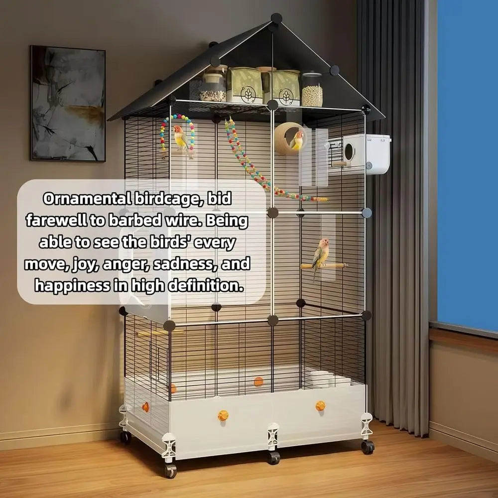 Portable 60 Tall Bird Cage