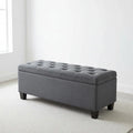 Space-Saving Ottoman Bench with Storage