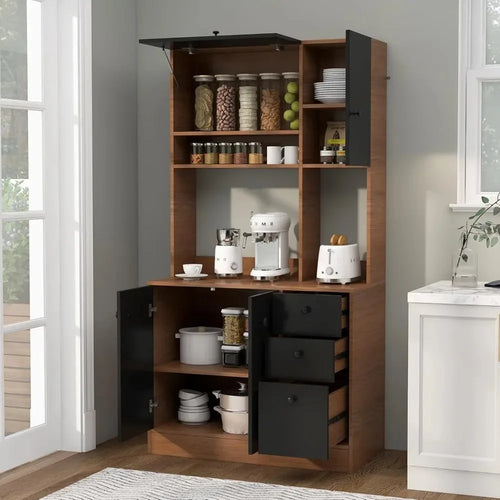 71" Large Kitchen Pantry Cabinet