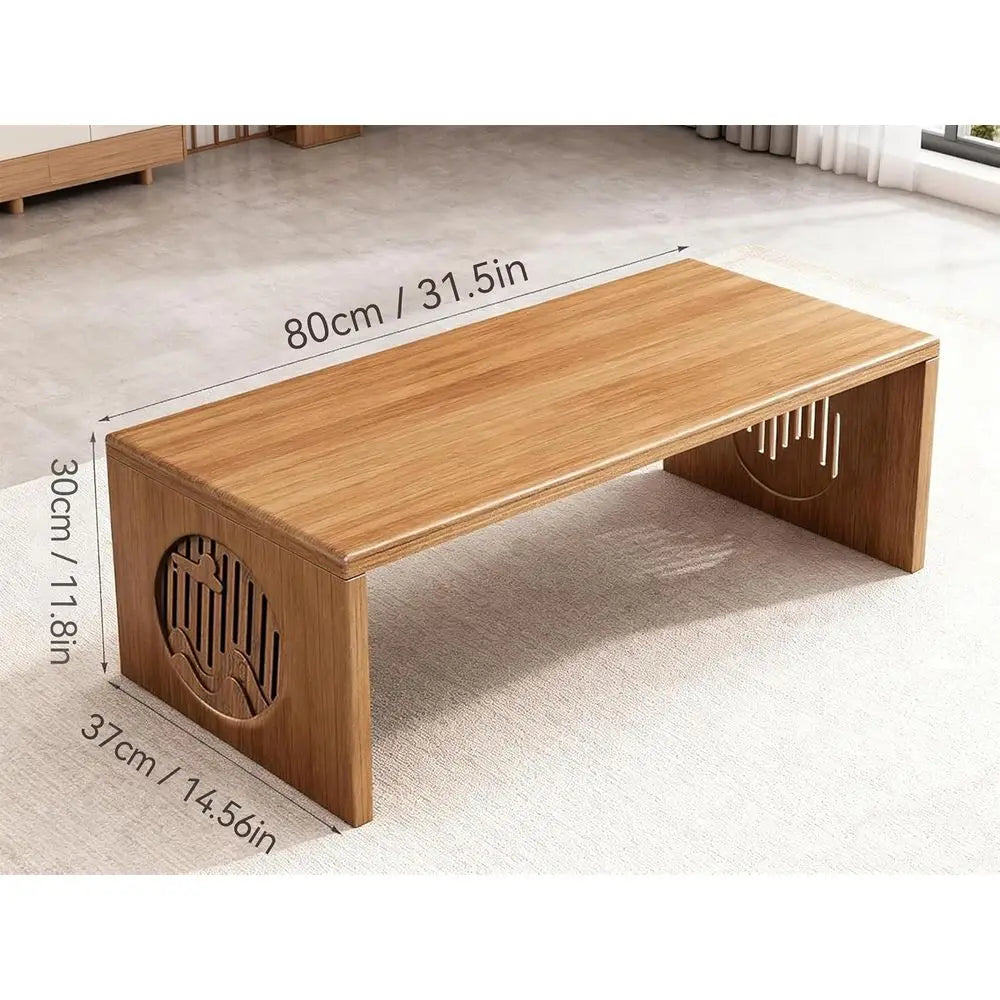 Traditional Floor Tea Table, 31.5