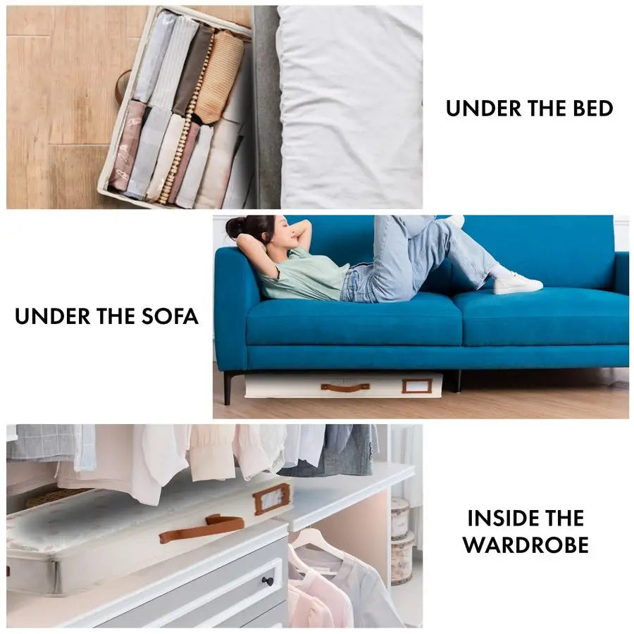 2pc  Under Bed Storage Containers