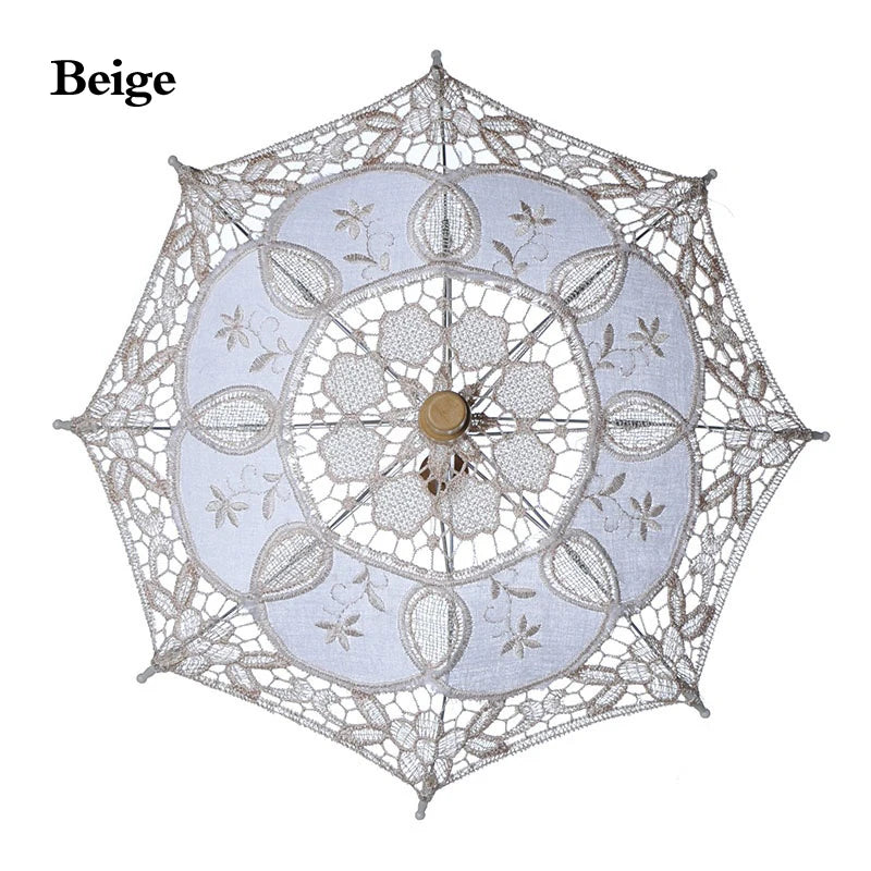 Bride Wedding White Lace Umbrella