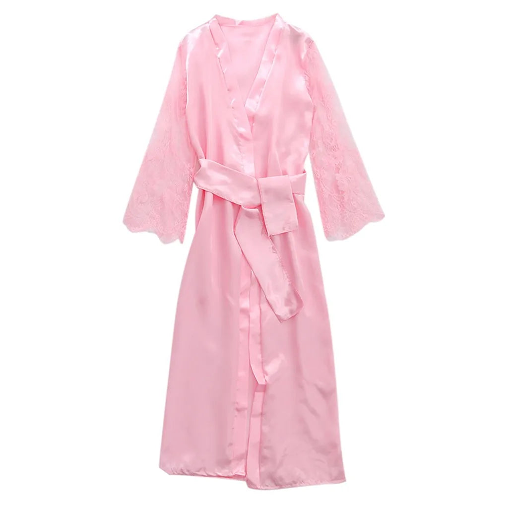 New Silk Satin Bathrobe