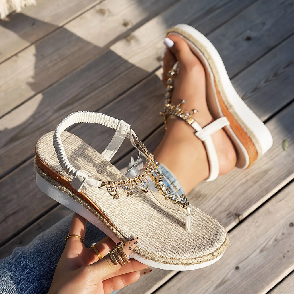 Fancy Wedge Sandals