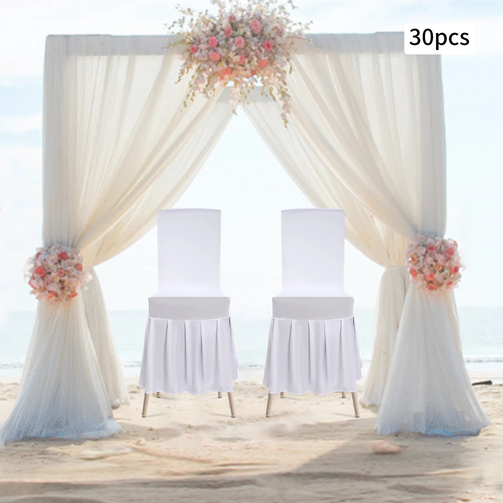 Wedding Pleated Chair Covers