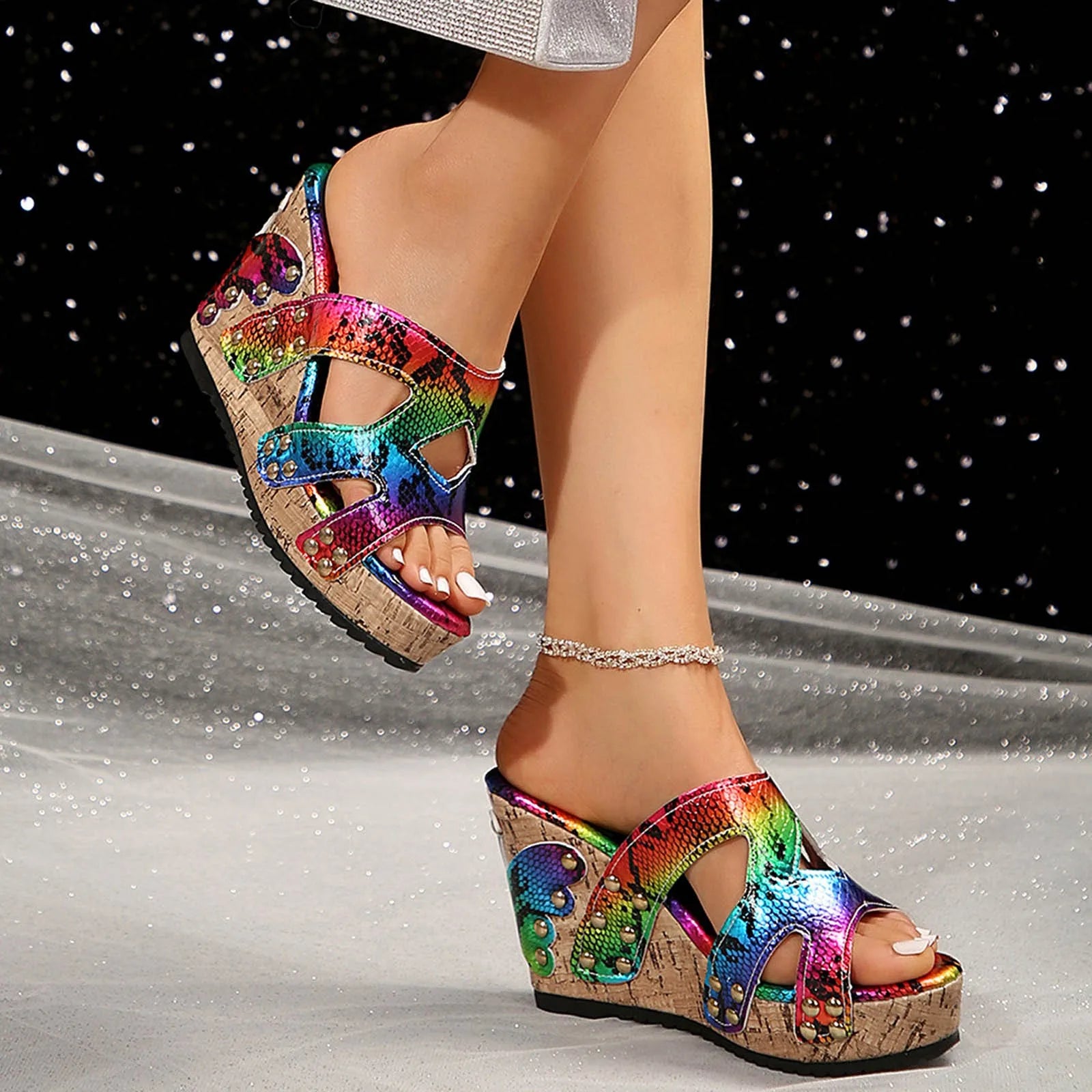 Retro Dress Wedges