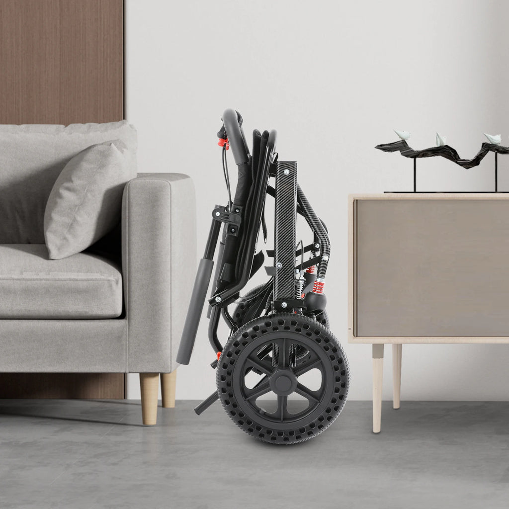 Elderly Foldable Transport Wheelchair