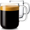 2-Pack 20 oz Extra Large Clear Coffee Mugs