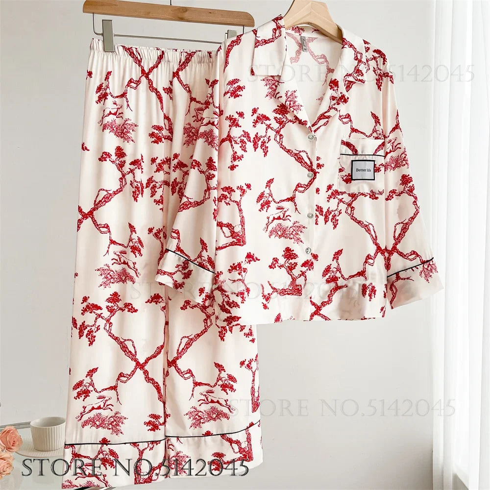 Lounge Wear Pajamas Set