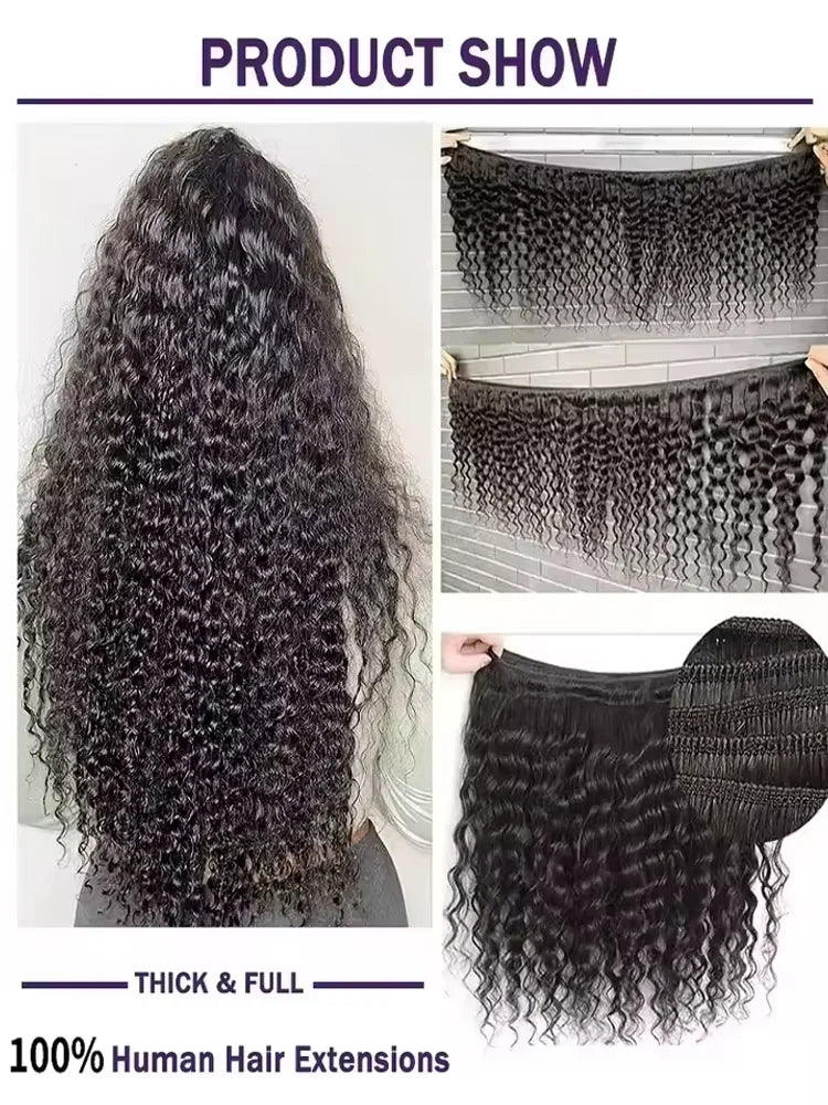 30 36 Inch Deep Wave Human Hair