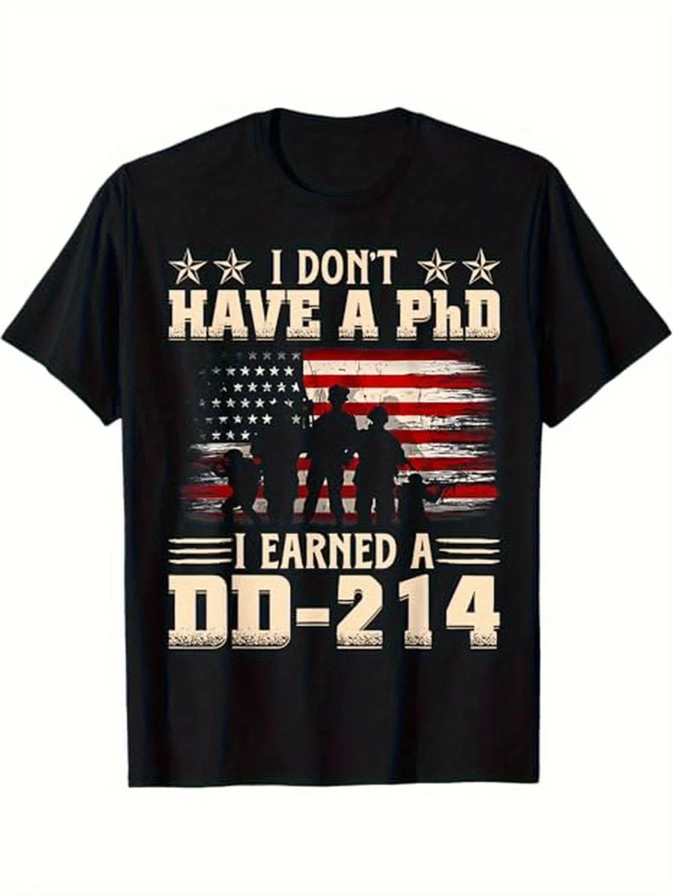 Dd-214 Retro Flag T-Shirt