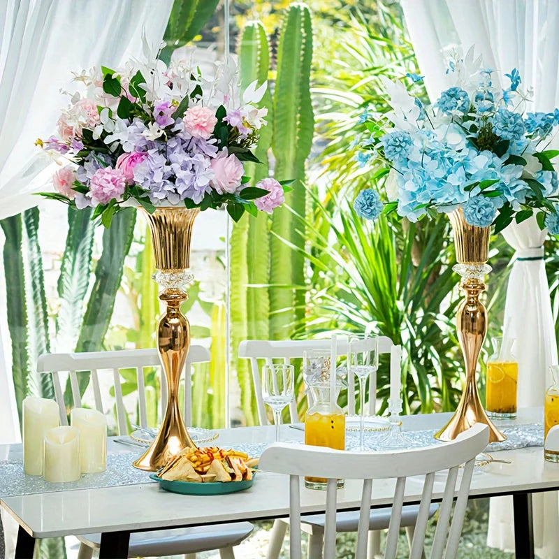 Metal Centerpiece Vases