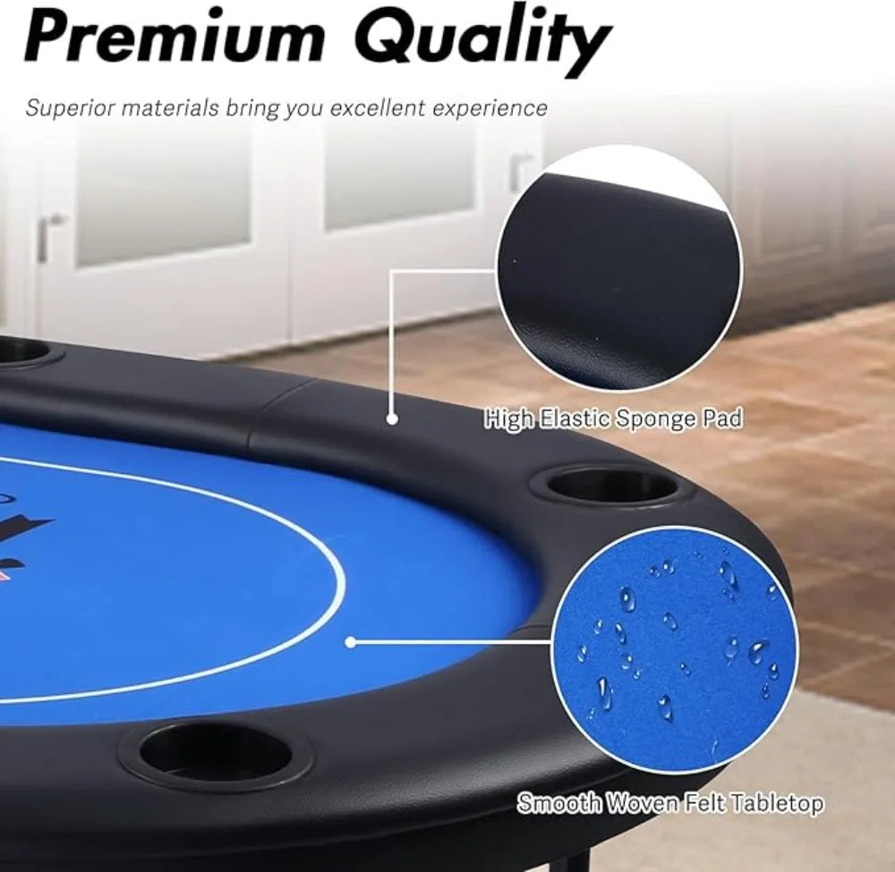 Poker Table 84" for 10 Players