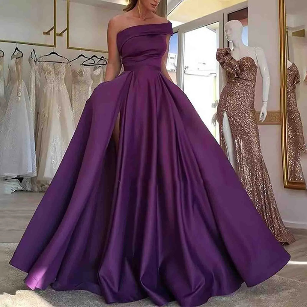 Satin Evening Gown