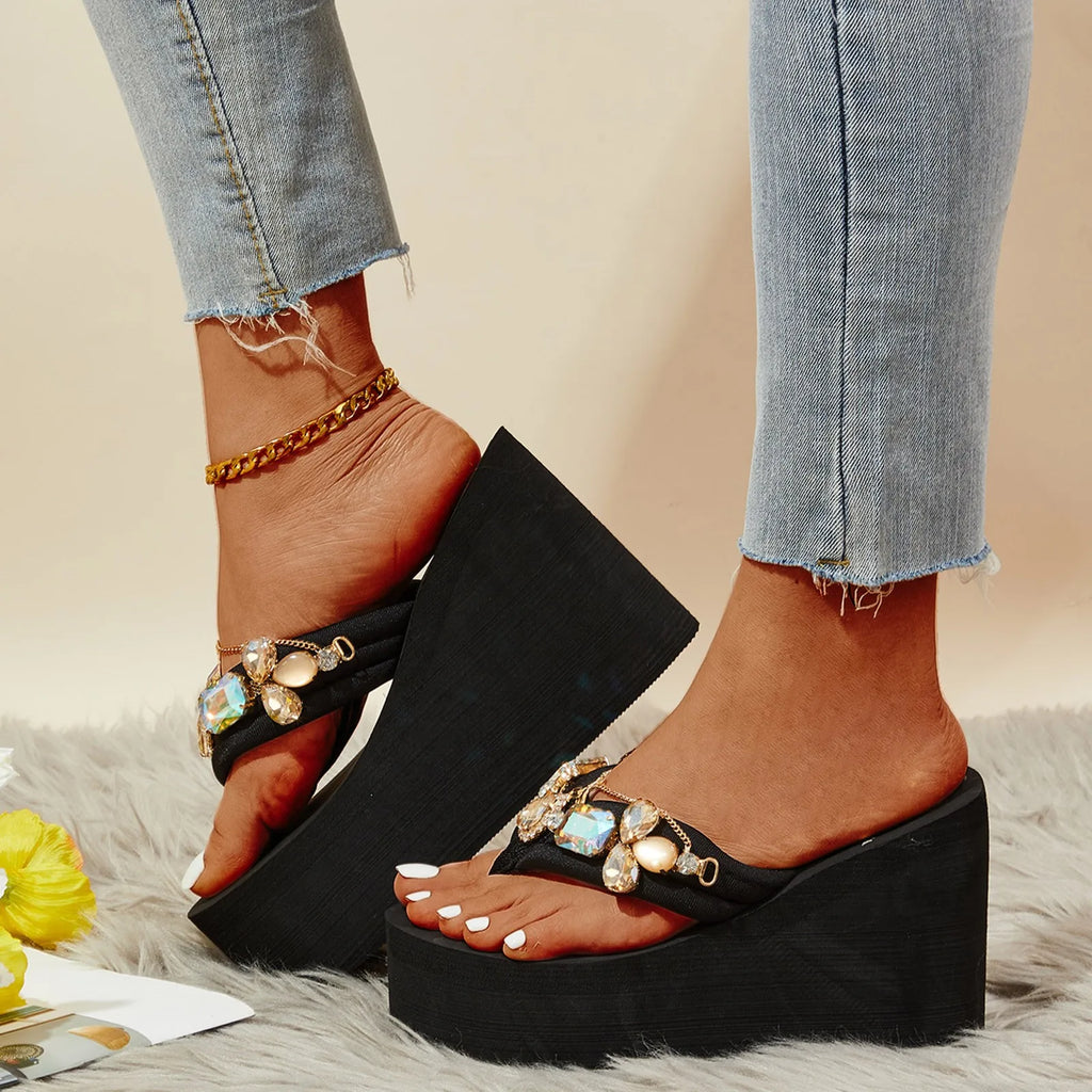 Decorative Platform Flip Flops
